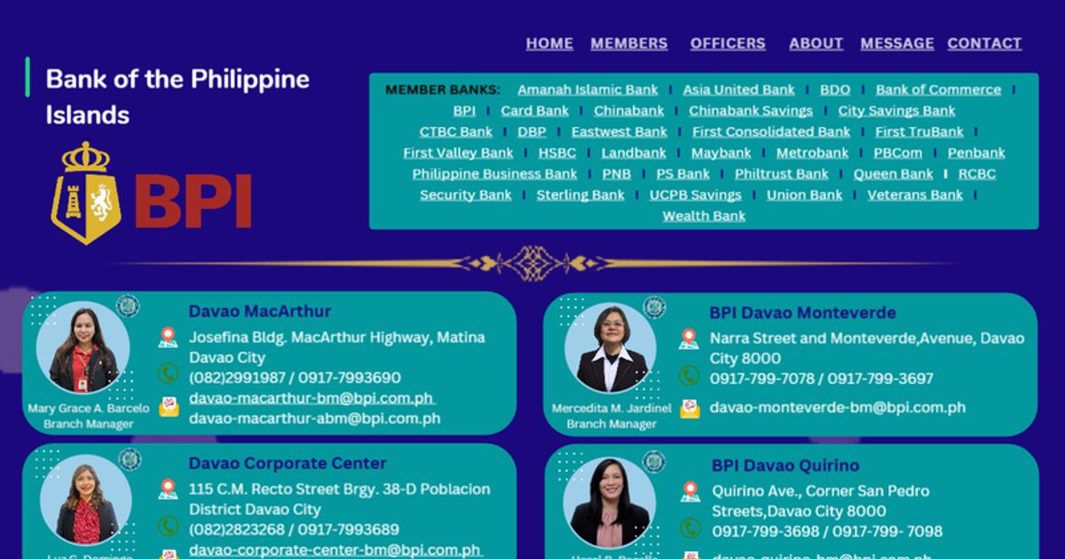 BPI BRANCHES